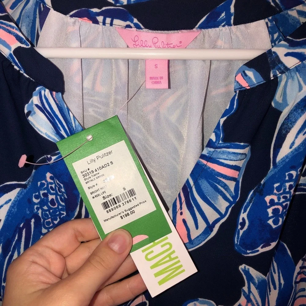 NWT Lilly Pulitzer In Reel Life Brynle Dress - Picture 6 of 9